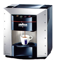 EP2100: Piccolo distributore di bevande calde con capsule espresso Lavazza Point